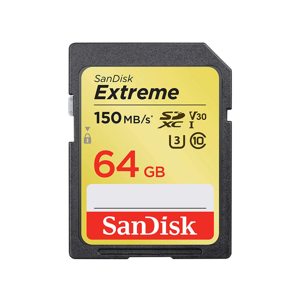 SanDisk Extreme  SDXC 64GB 150MB/S V30 UHS I