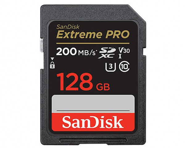 SanDisk Extreme Pro SDXC 128GB 200MB/S V30 UHS I