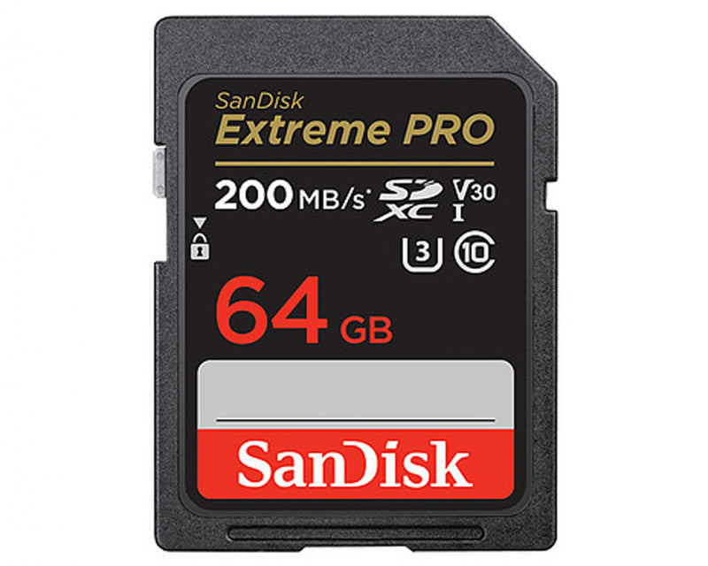 SanDisk Extreme Pro SDXC 64GB 200MB/S V30 UHS I